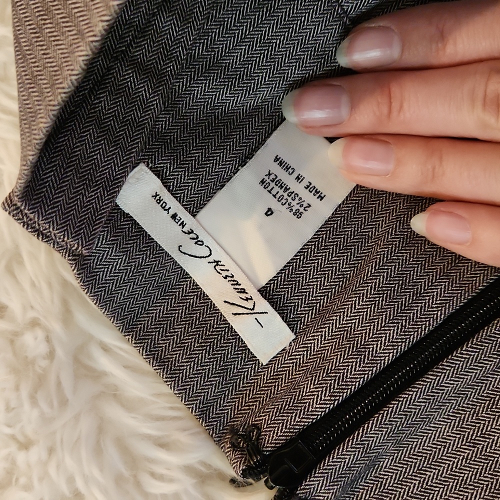 Kenneth Cole Grey Size 4 skirt - Picture 3 of 4